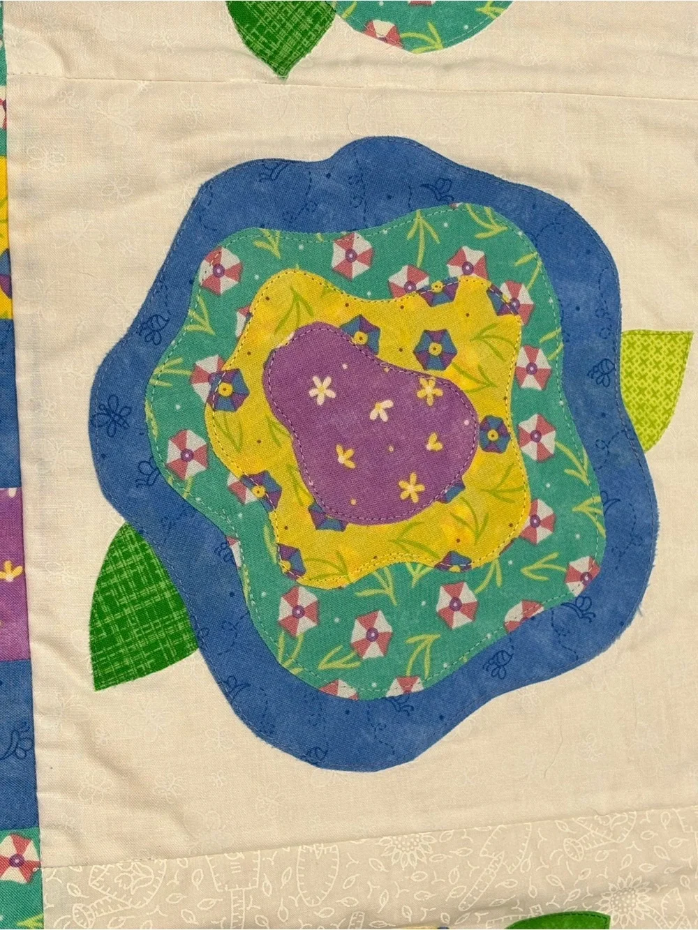 Colorful Floral Patchwork Table Runner Beautiful Design